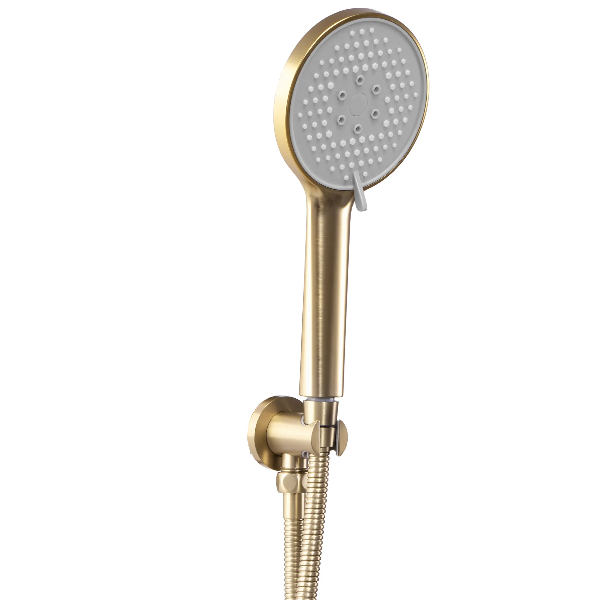 Set de duș culoare auriu periat înălțime 18 cm material alamă model Verso Gold Brushed [4]