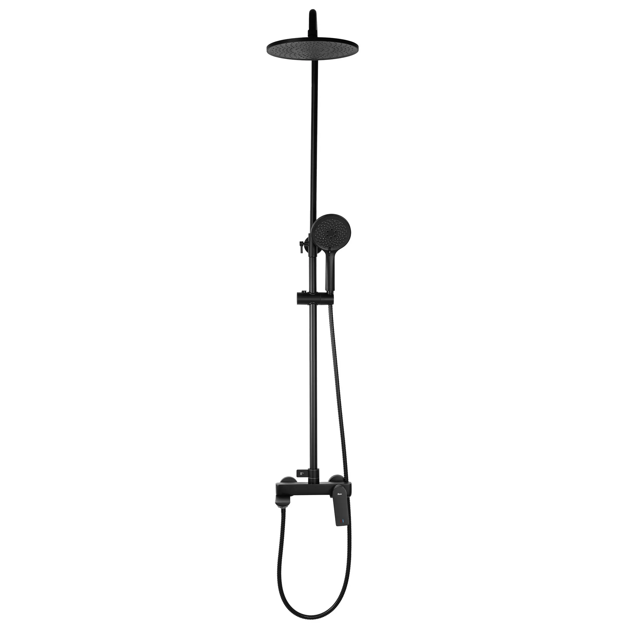 Set de duș finisaj negru mat înălțime 153 cm model Avalon Black [2]