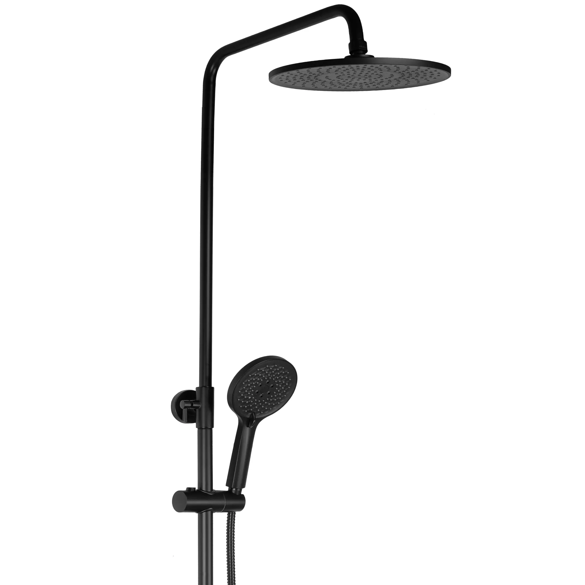 Set de duș finisaj negru mat înălțime 153 cm model Avalon Black [3]