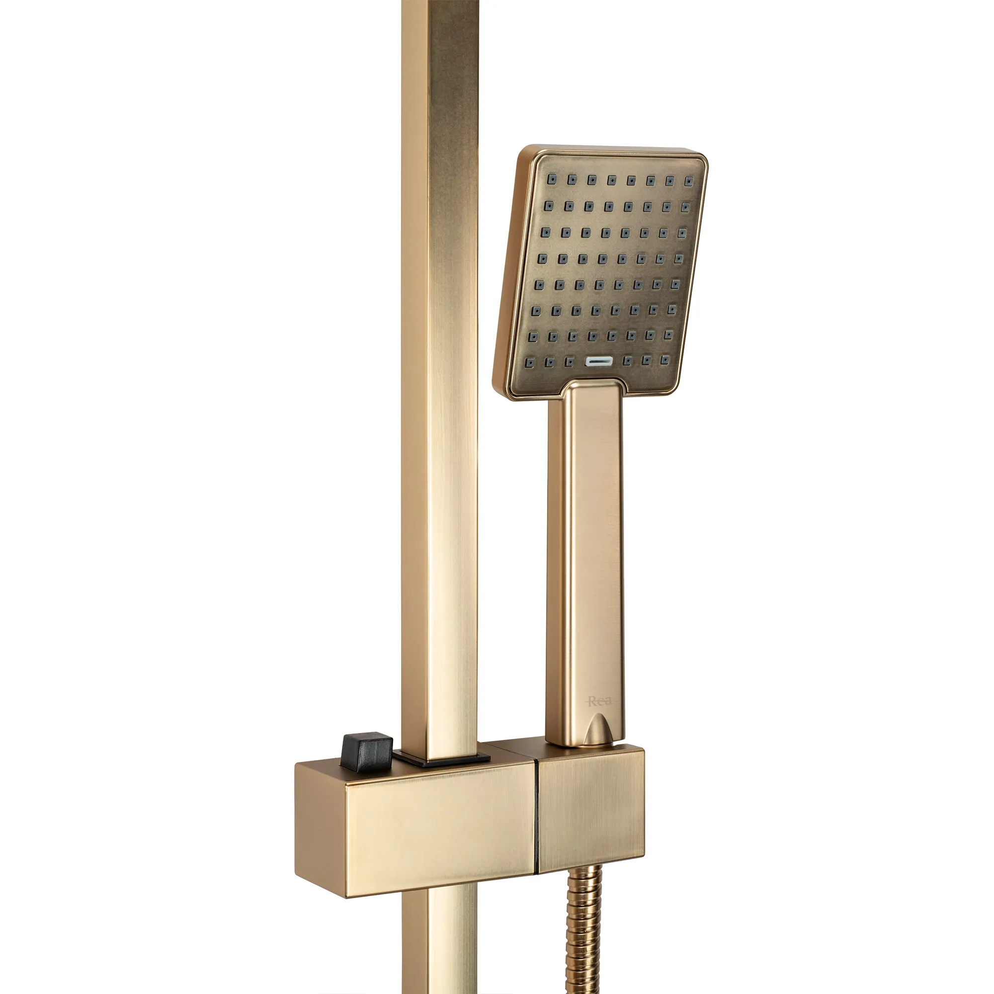 Set de duș culoare auriu periat înălțime 102 cm material alamă/ABS model Jack Gold Brushed [7]