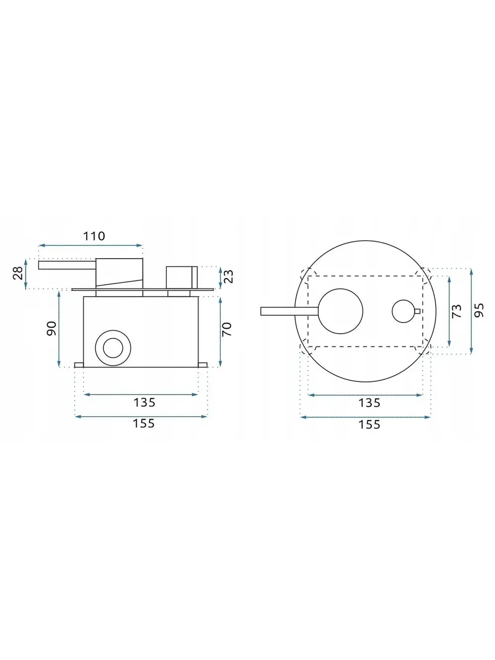Set de duș  finisaj cupru periat înălțime 15.5 cm model Lungo Grip Brushed Copper [7]