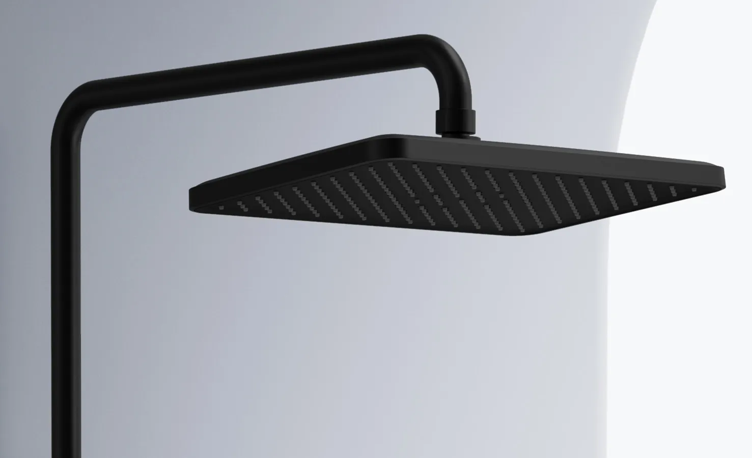 Set de duș cu termostat finisaj negru mat înălțime 102 cm model Pedro Black [7]