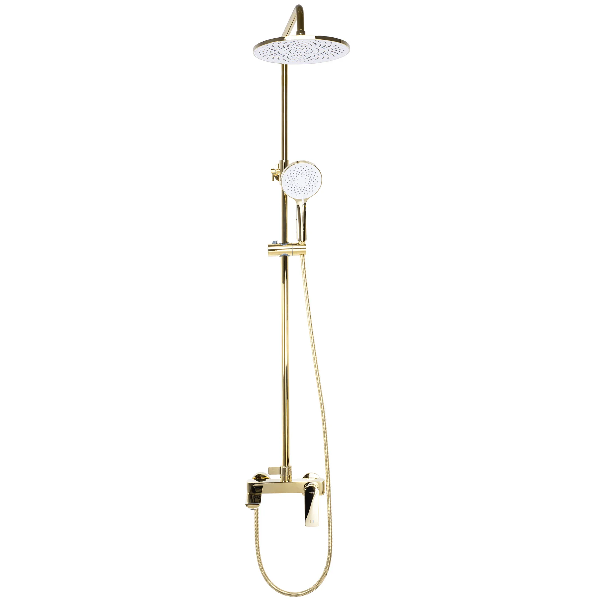 Set de duș culoare auriu înălțime 153 cm material alamă/ABS model Avalon Gold [2]