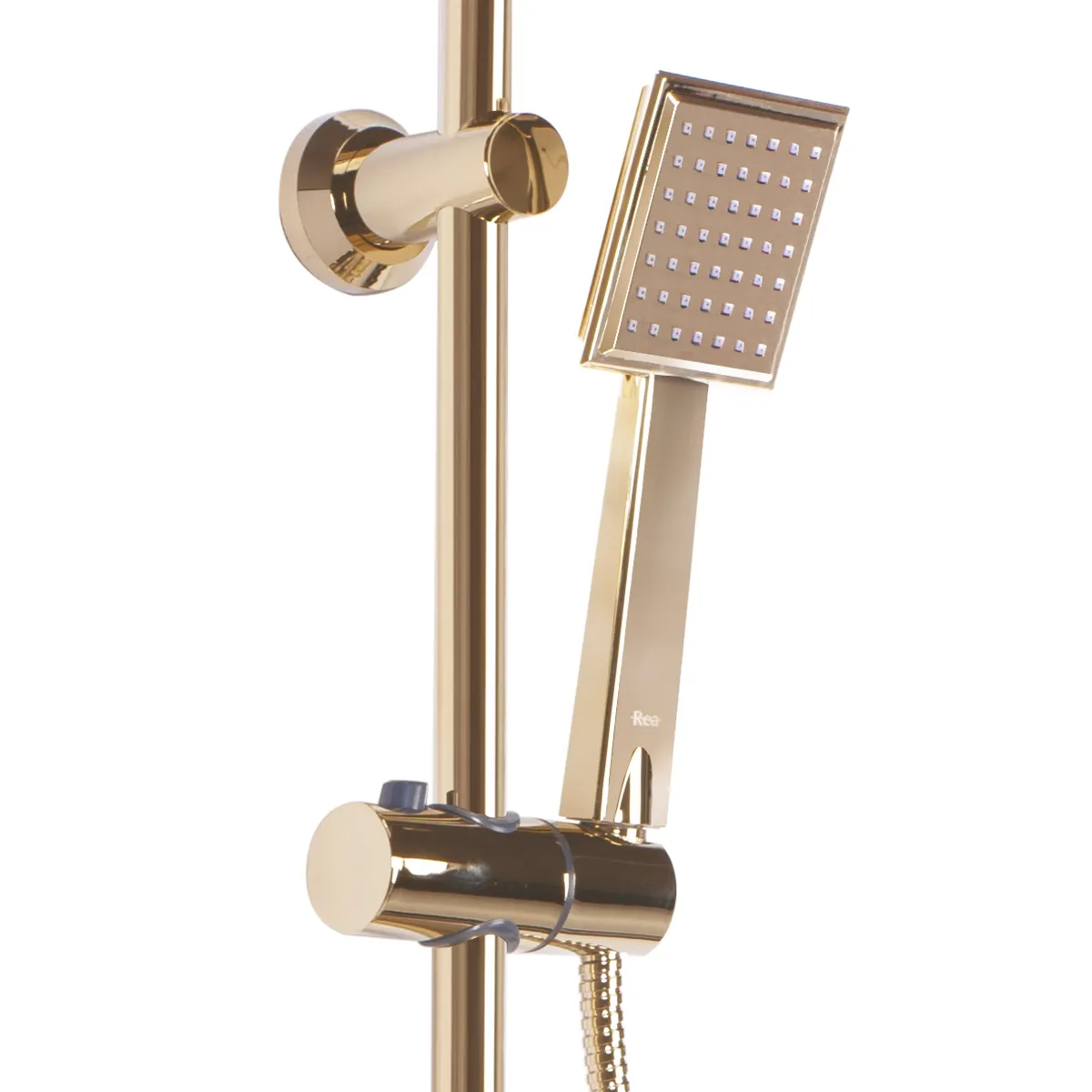 Set de duș culoare auriu înălțime 105 cm material alamă/ABS model Bravo Gold [4]