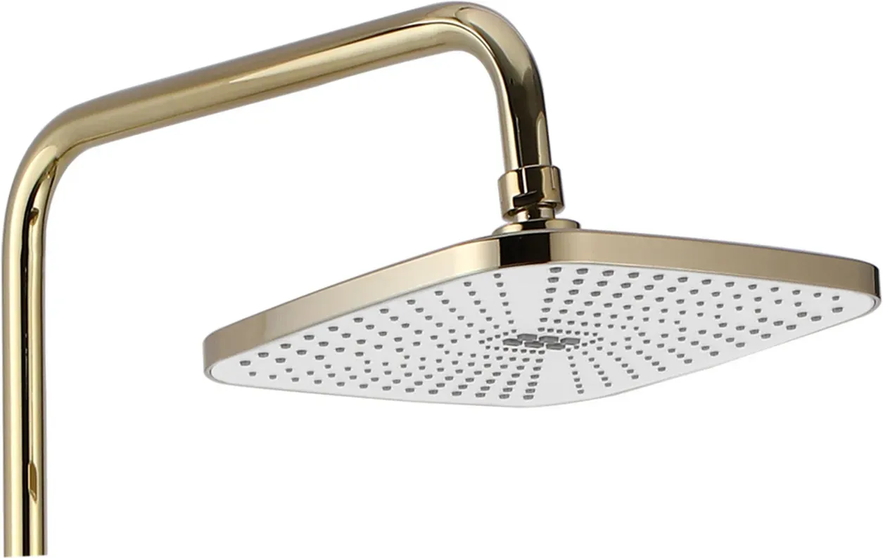 Set de duș culoare auriu înălțime 144 cm material alamă/ABS model Storm Gold [4]