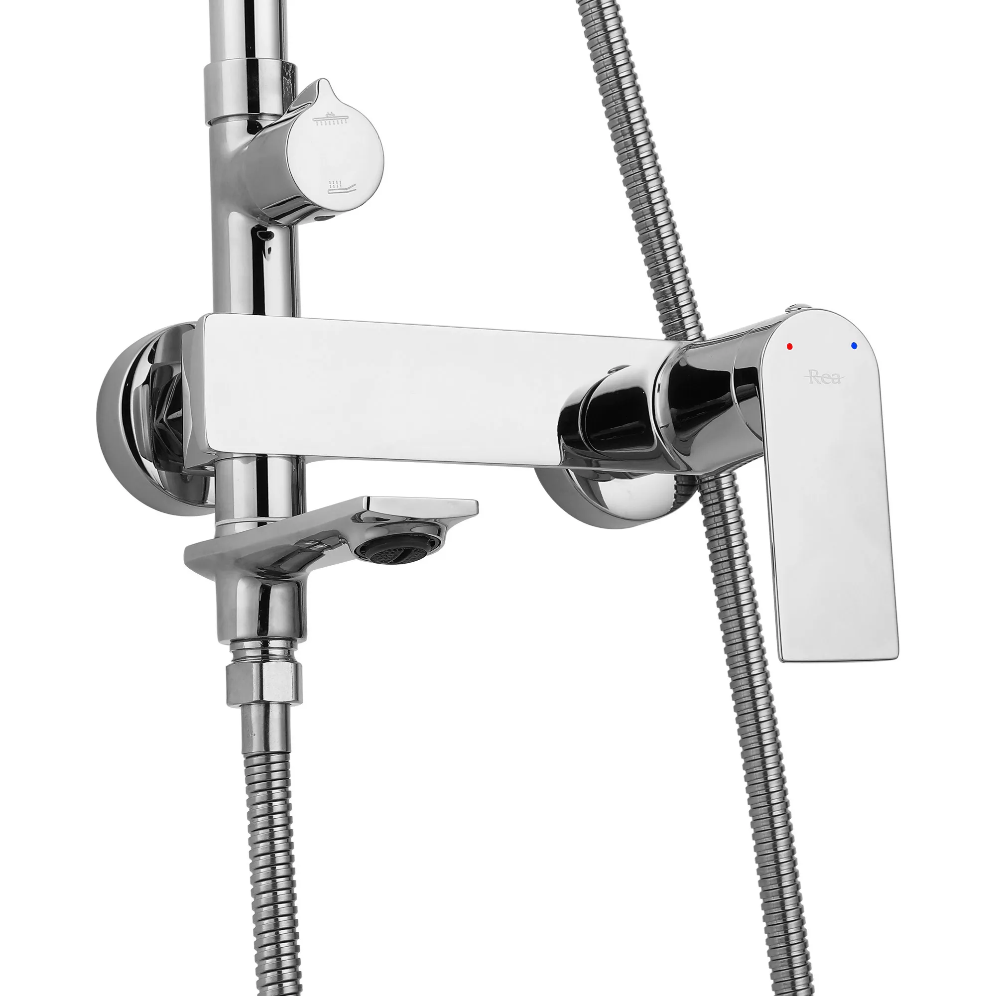 Set de duș culoare crom înălțime 135 cm material alamă/ABS model Storm Chrome [5]