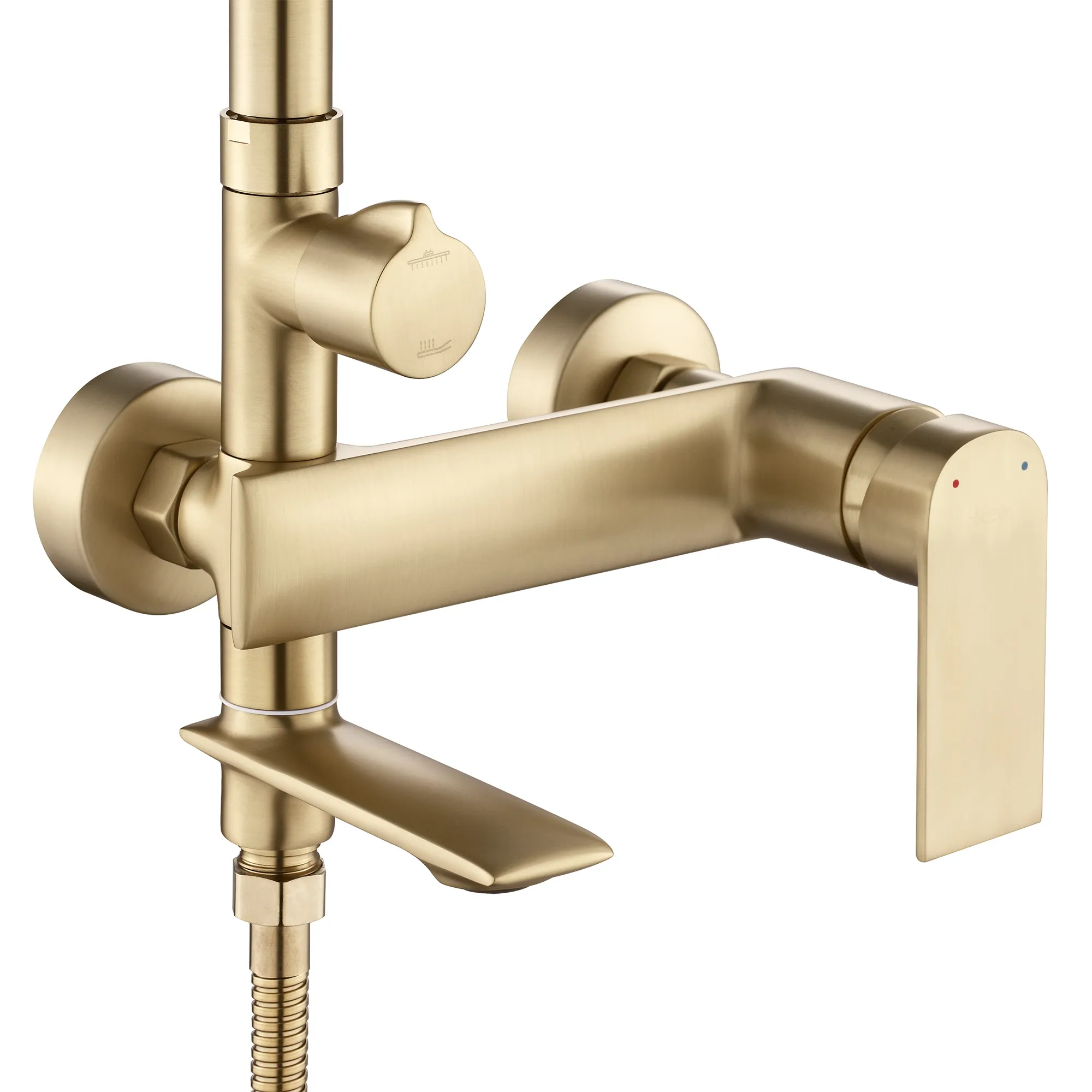 Set de duș finisaj auriu periat înălțime 136 cm model Veneta Gold Brushed [2]