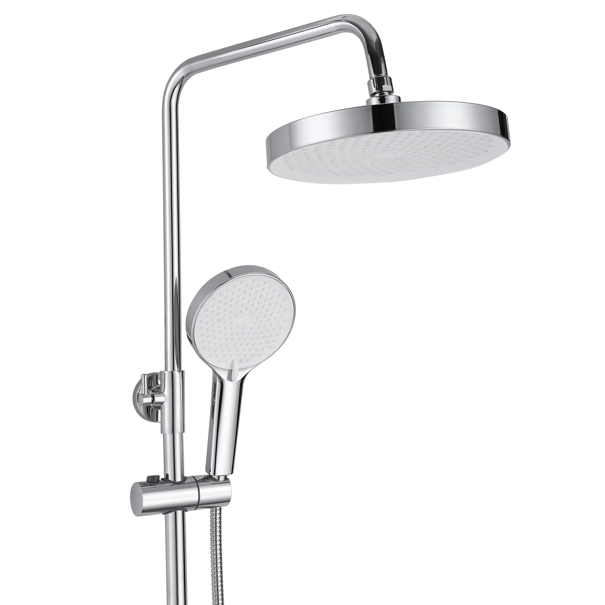 Set de duș culoare crom înălțime 144 cm material alamă/ABS model Bloom White Chrome [3]