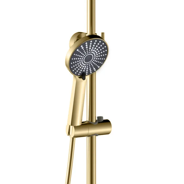 Set de duș culoare auriu periat înălțime 117 cm model Marco Gold Brushed [3]