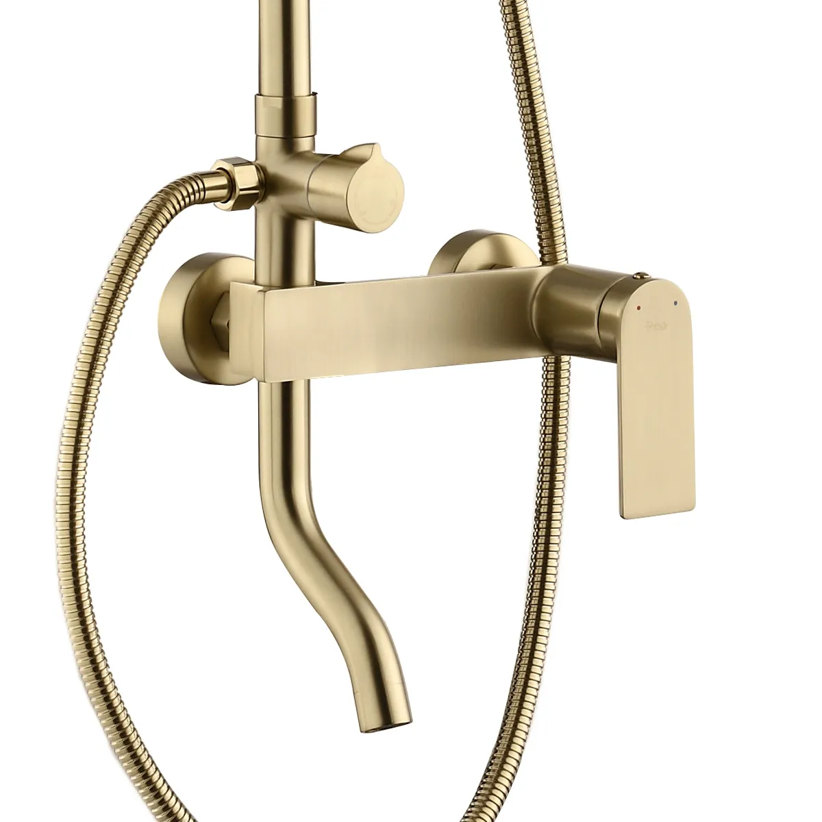Set de duș culoare auriu periat înălțime 144 cm model Storm Gold Brush [3]