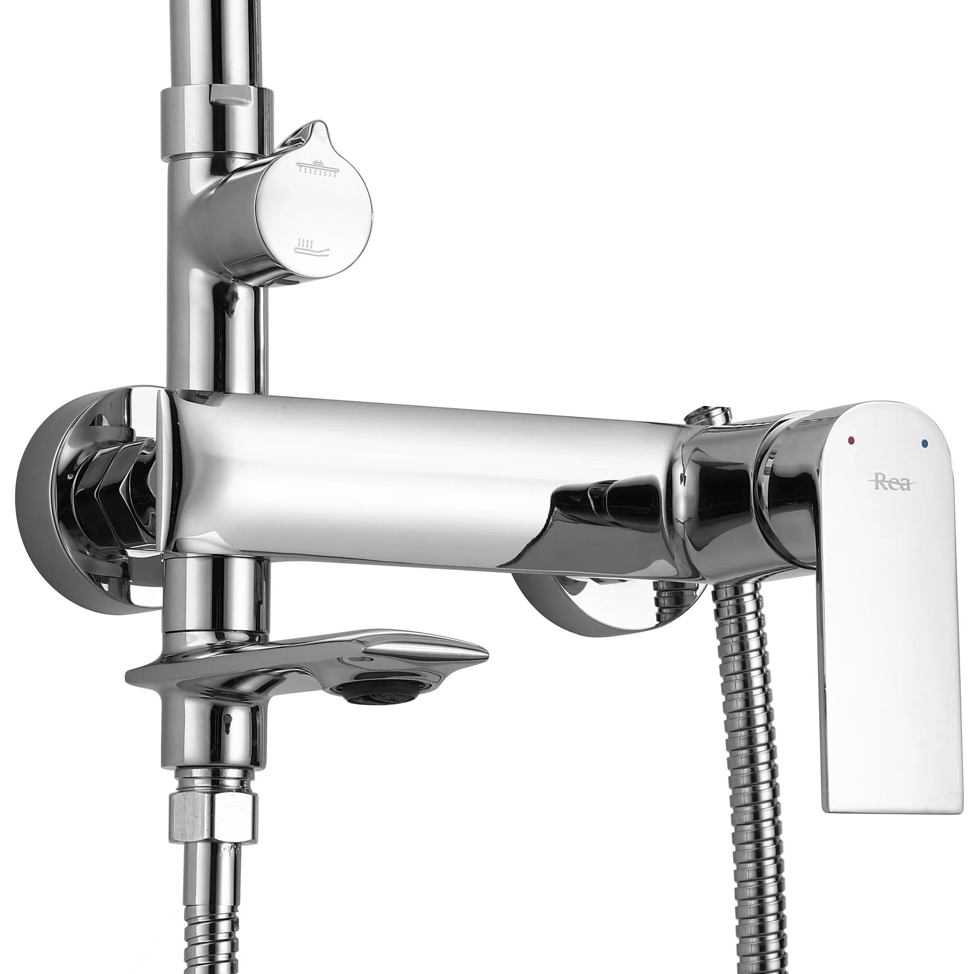 Set de duș culoare crom înălțime 136 cm material alamă/ABS model Veneta Chrome [5]