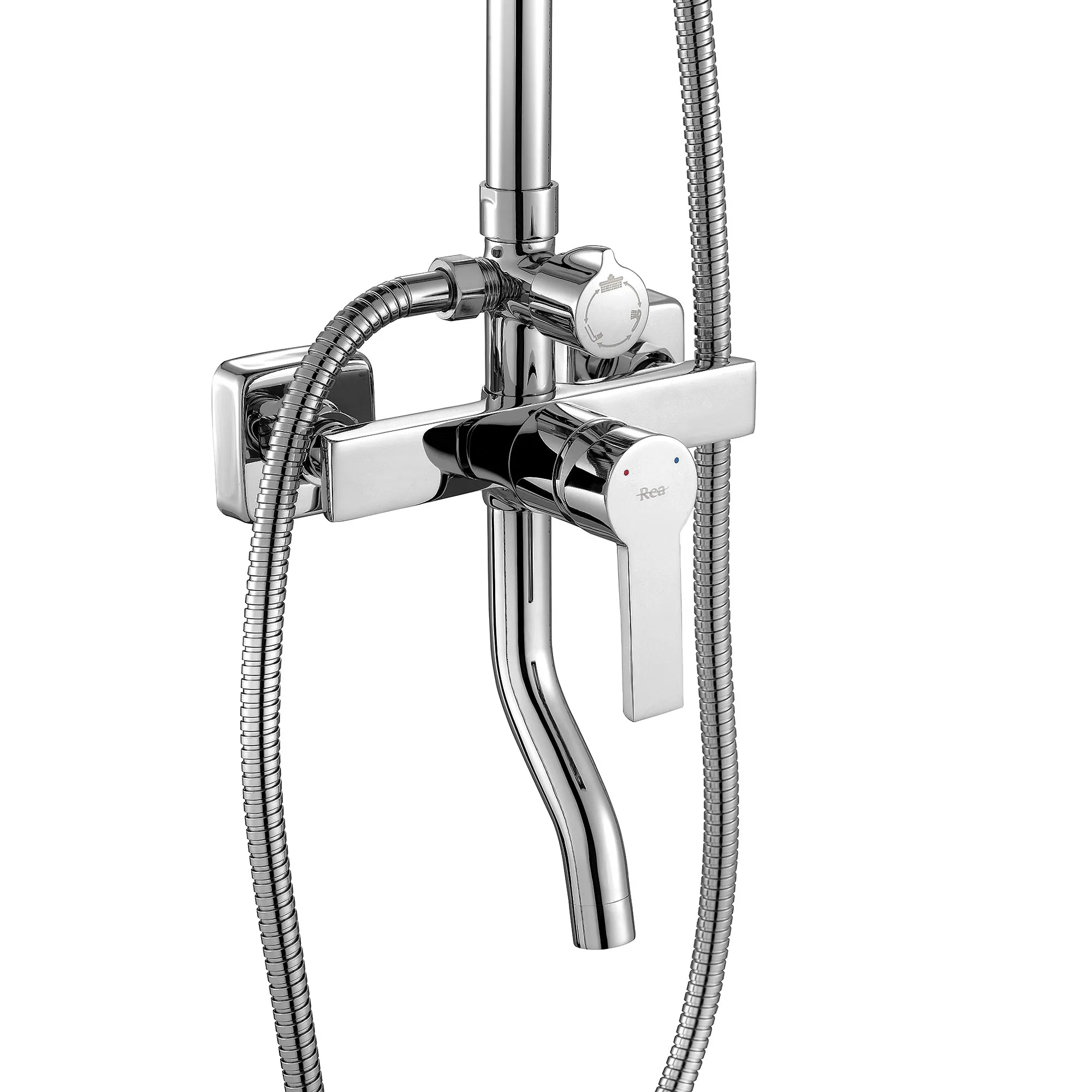 Set de duș culoare crom lucios înălțime 144 cm model Argus Chrome [3]