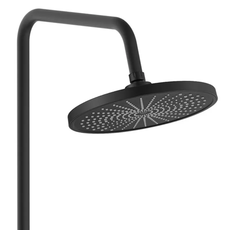 Set de duș culoare negru mat înălțime 117 cm material alamă/ABS model Marco Black [4]