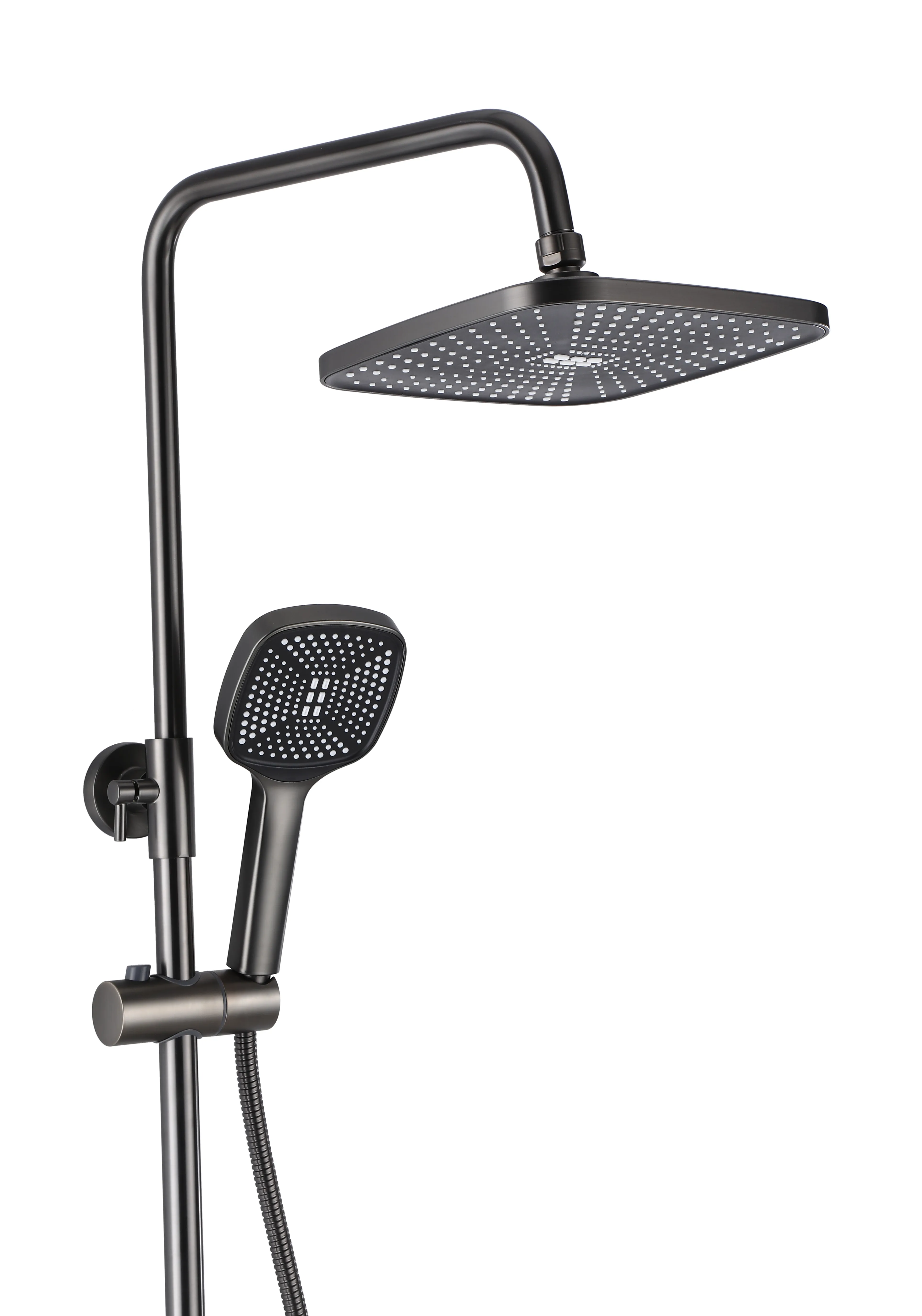Set de duș culoare titanium înălțime 136 cm material alamă/ABS model Storm Titanium [3]