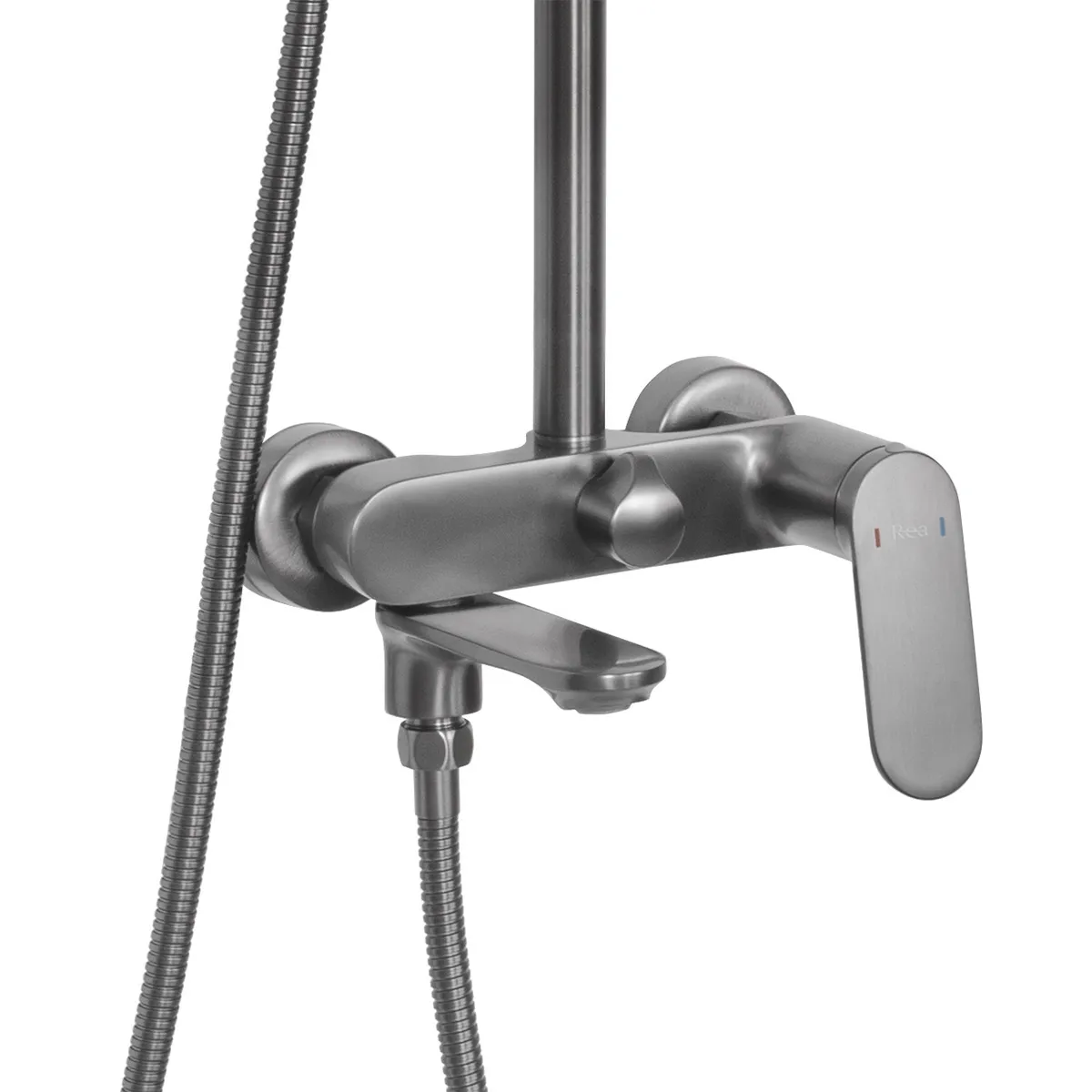 Set de duș finisaj titanium înălțime 117 cm model Marco Gun Grey [2]