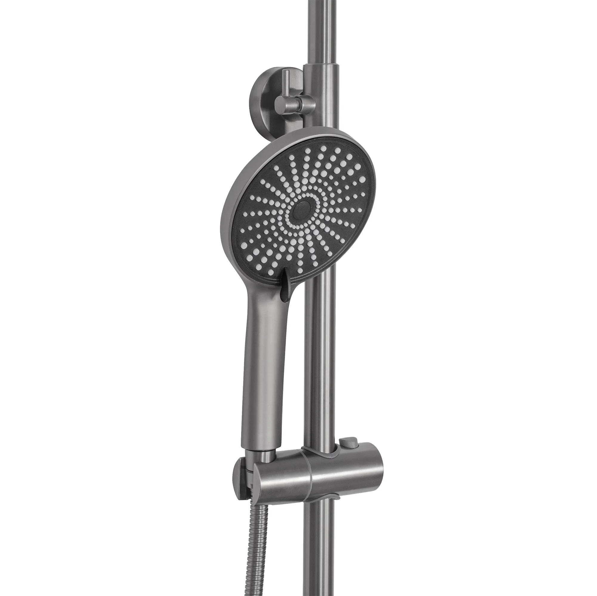 Set de duș finisaj titanium înălțime 117 cm model Marco Gun Grey [3]