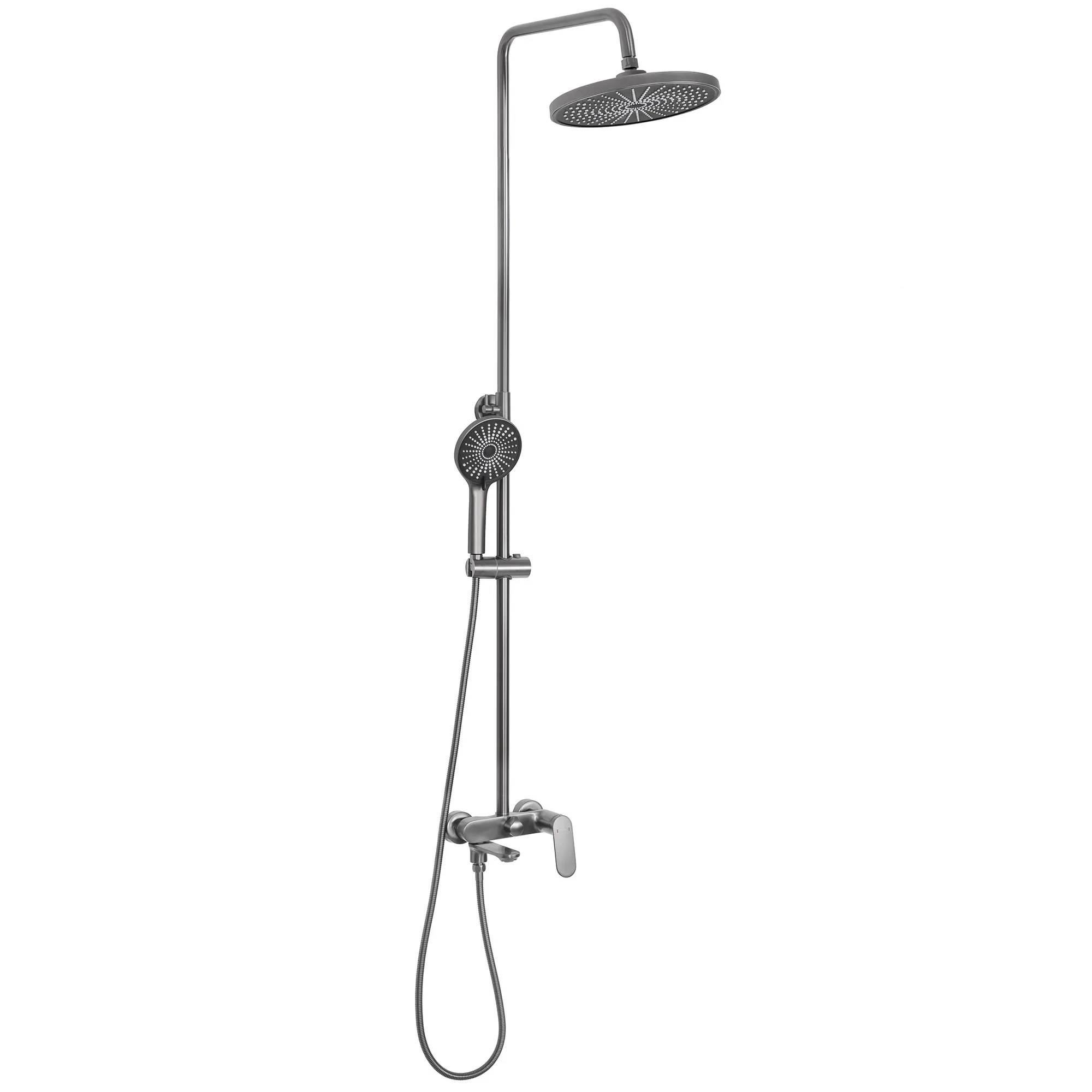 Set de duș finisaj titanium înălțime 117 cm model Marco Gun Grey [1]