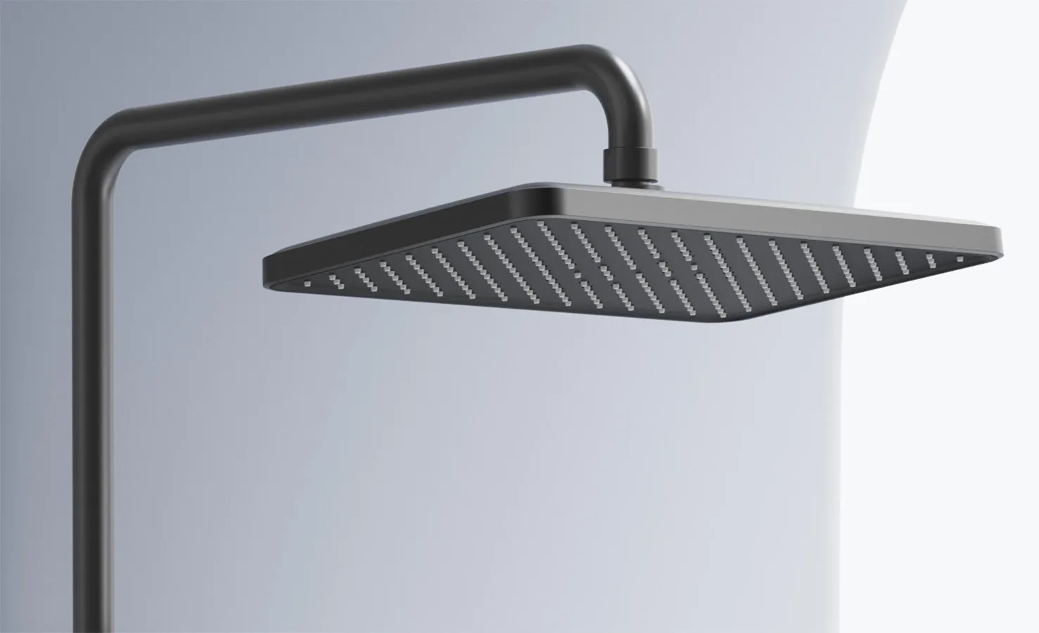 Set de duș cu termostat finisaj titanium înălțime 102 cm model Pedro Titanium [7]