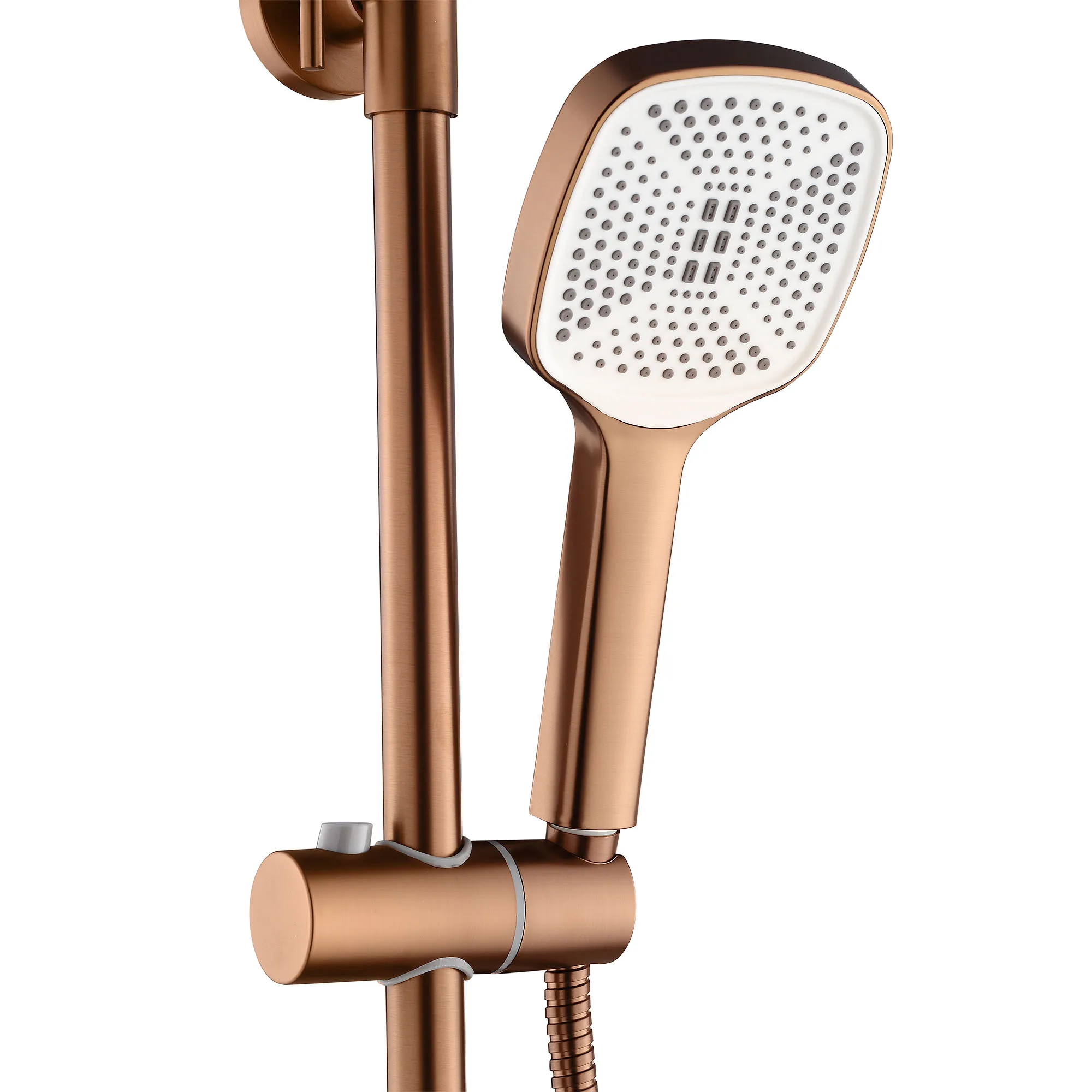 Set de duș finisaj cupru periat înălțime 135 cm model Storm Copper Brushed [5]
