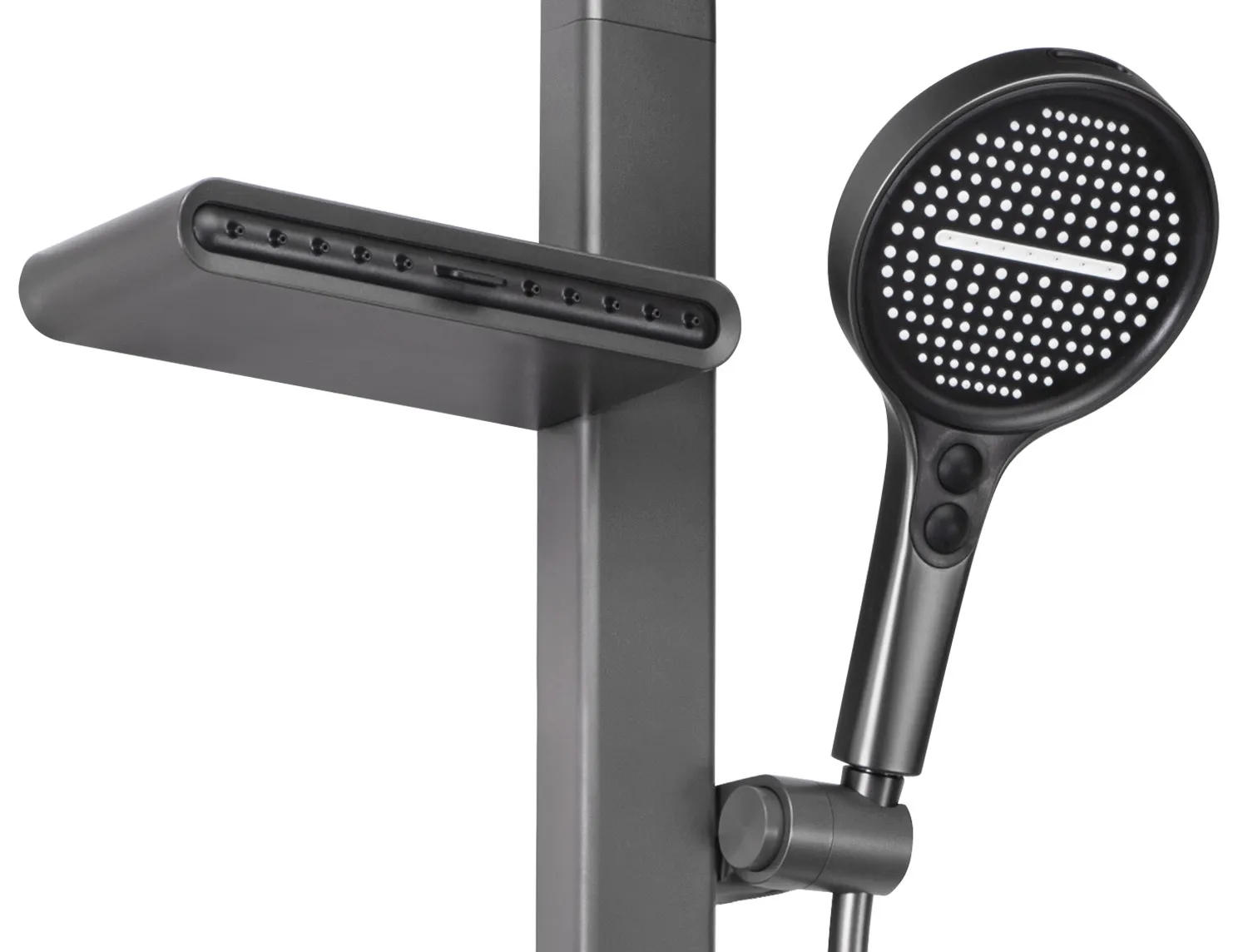 Set de duș finisaj titanium înălțime 80 cm model Karl Titanium [4]