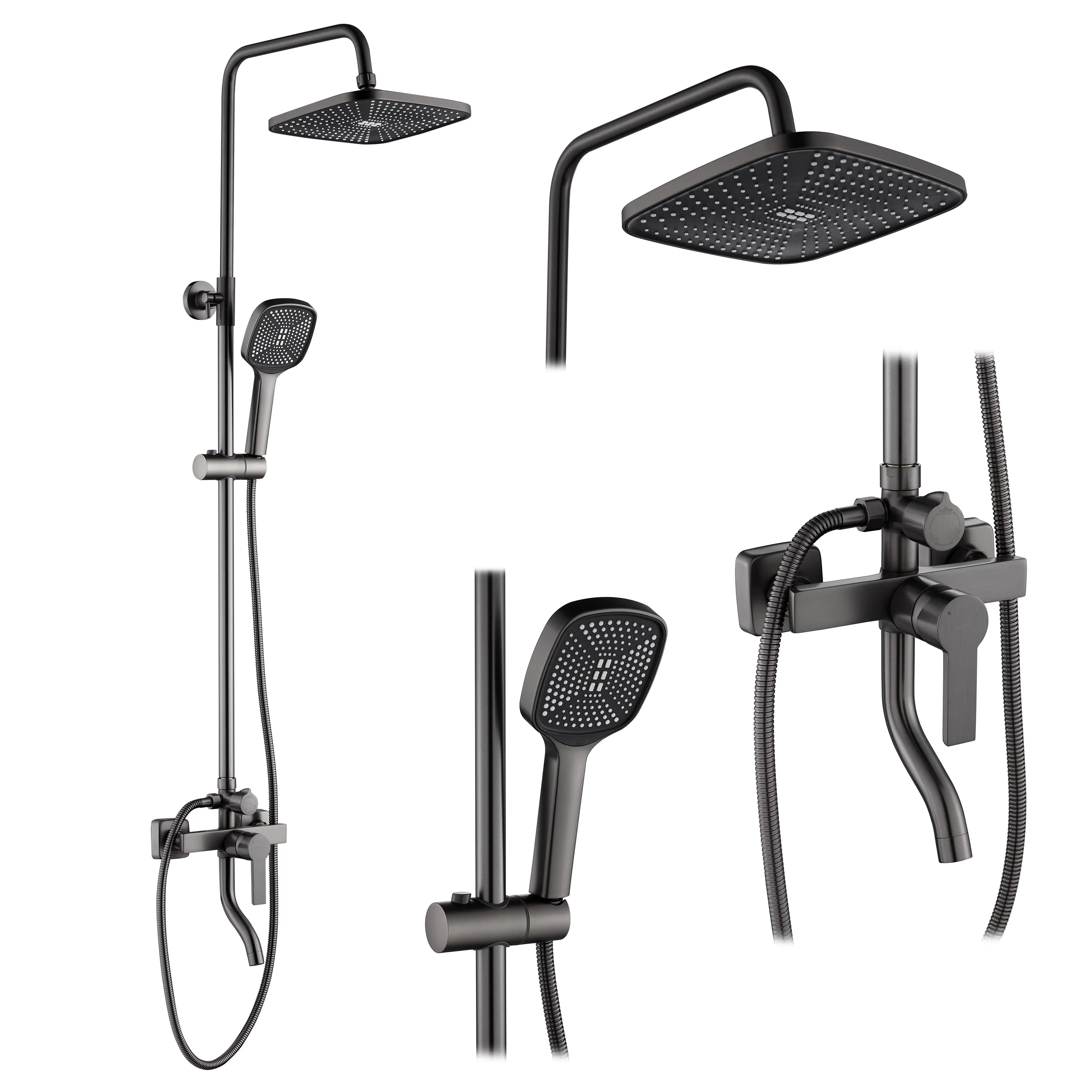 Set de duș culoare titanium înălțime 144 cm model Argus Titan [2]