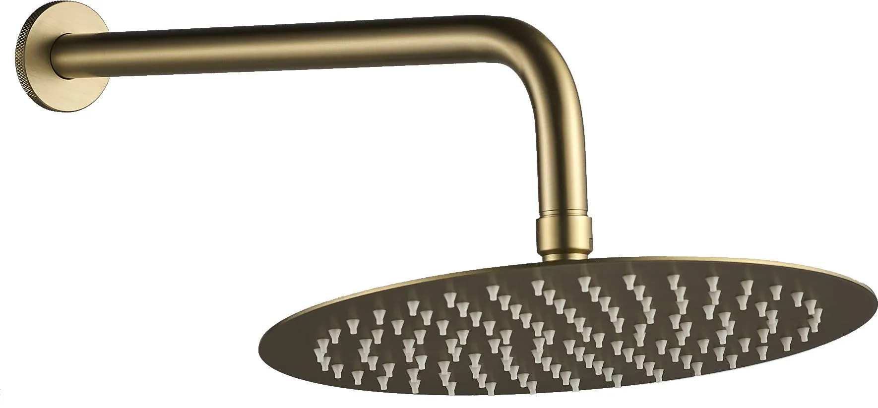 Set de duș încastrat culoare auriu periat material alamă înălțime 16 cm model Lungo Grip Gold Brushed [3]