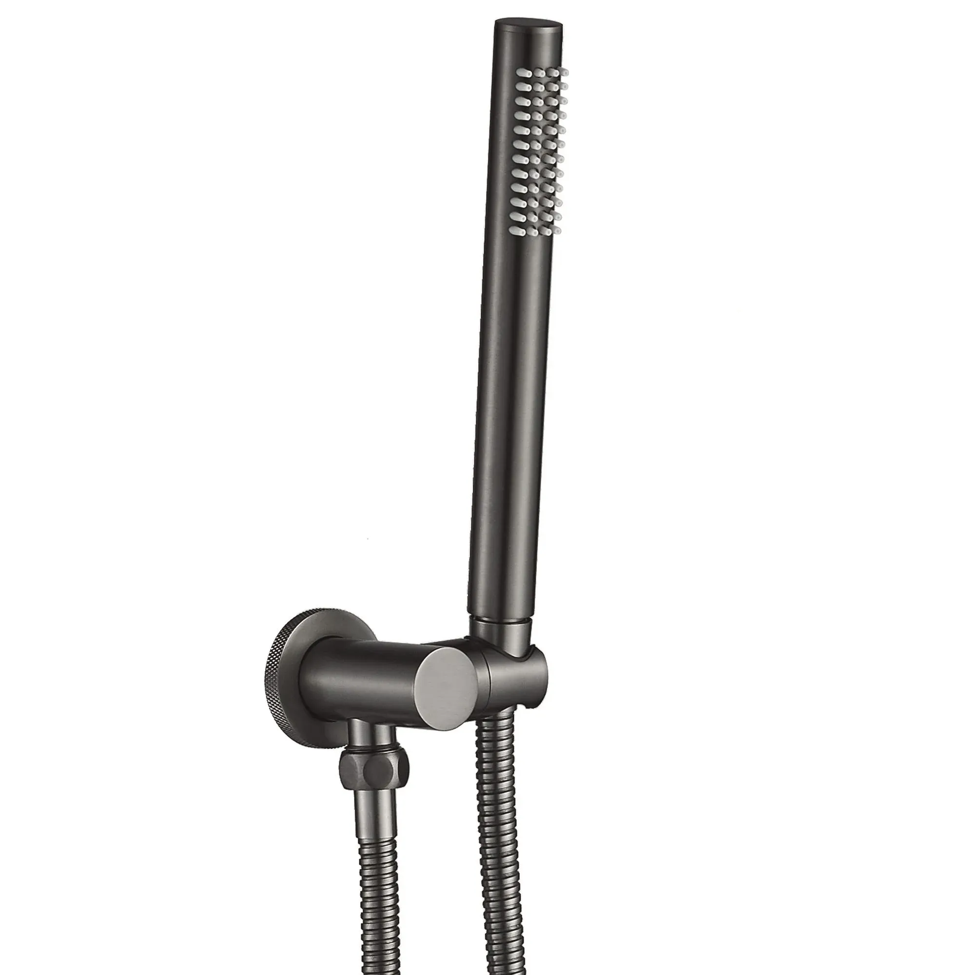 Set de duș încastrat culoare titanium material alamă înălțime 16 cm model Lungo Grip Gun Grey [3]
