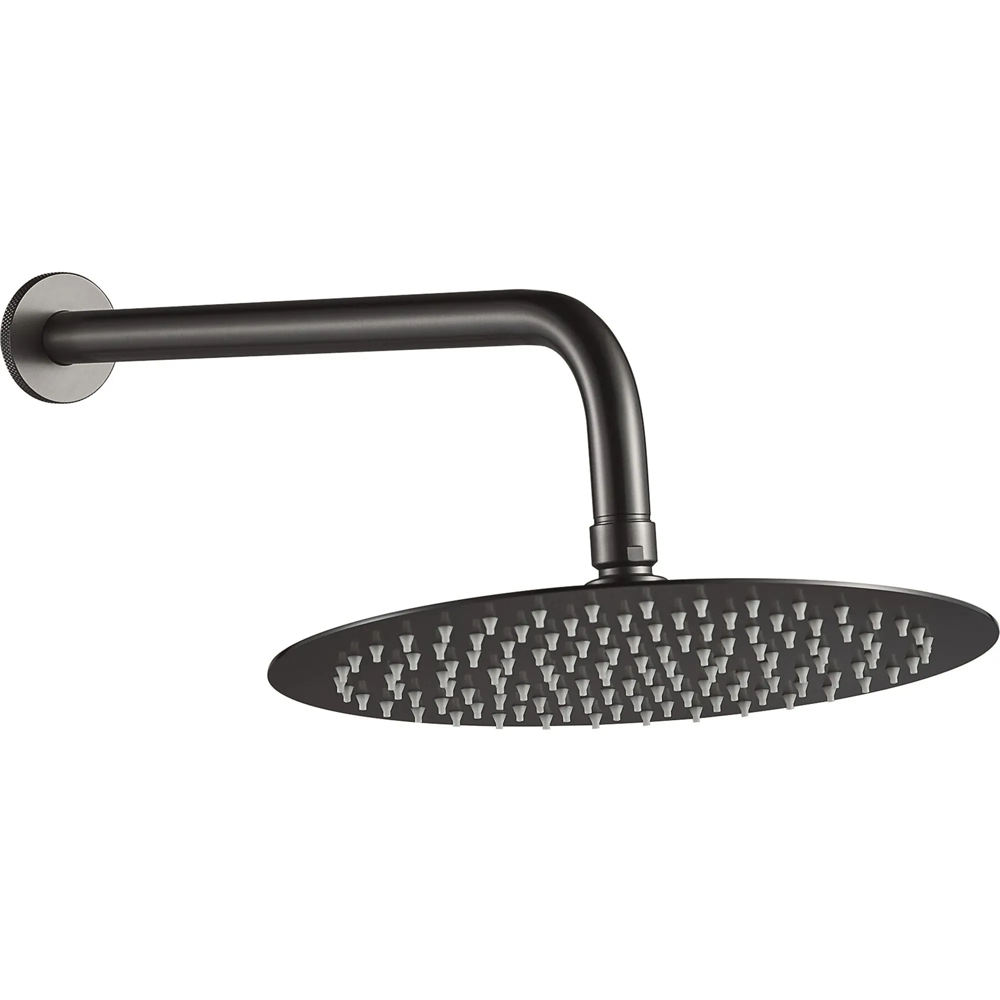 Set de duș încastrat culoare titanium material alamă înălțime 16 cm model Lungo Grip Gun Grey [2]