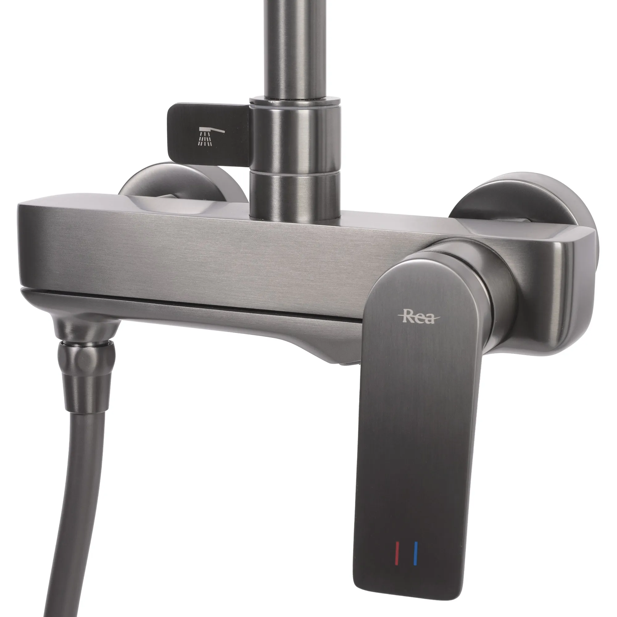 Set de duș culoare titanium înălțime 153 cm material alamă/ABS model Avalon Titanium [6]