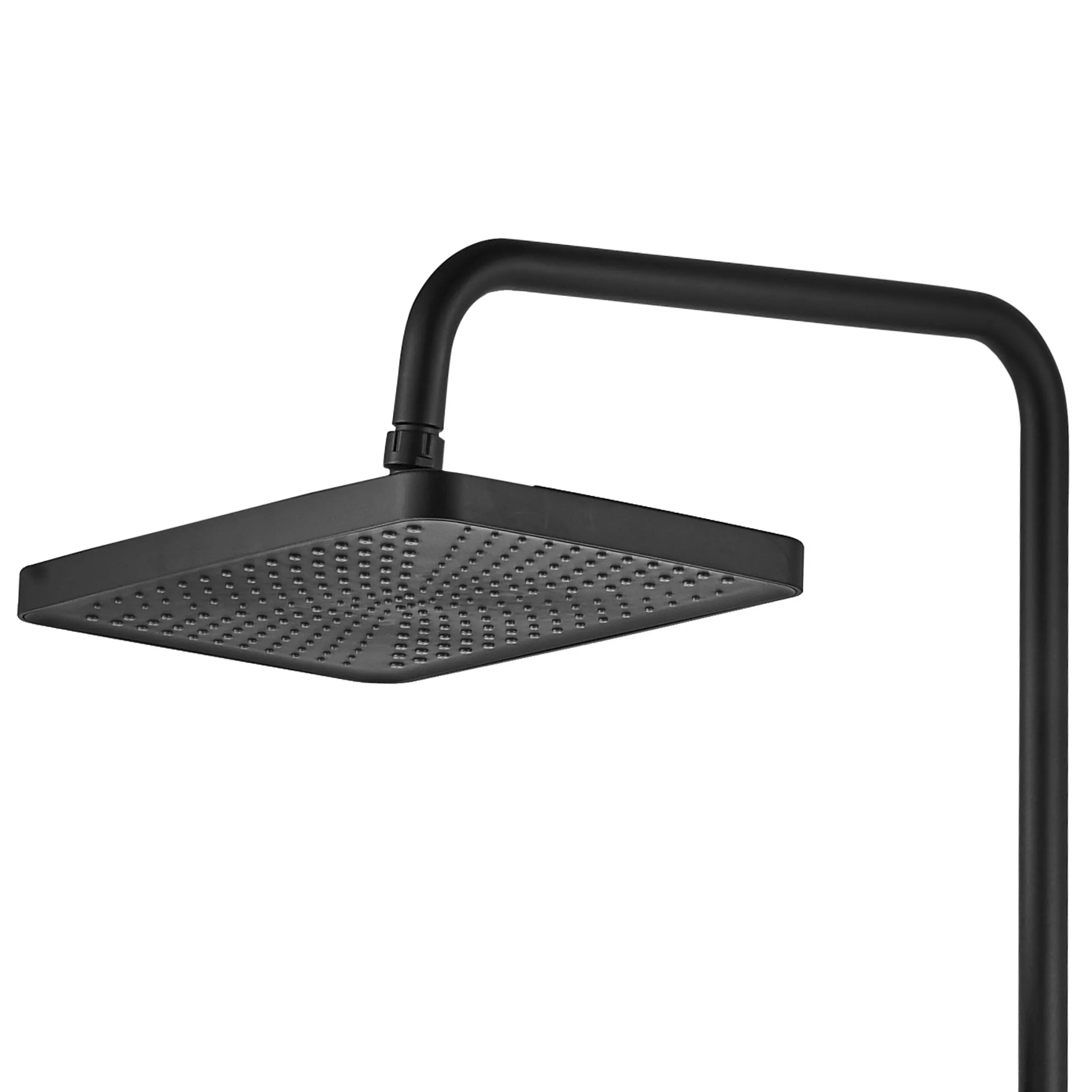 Set de duș culoare negru mat înălțime 114 cm material alamă/ABS model Helix Black Mat [8]