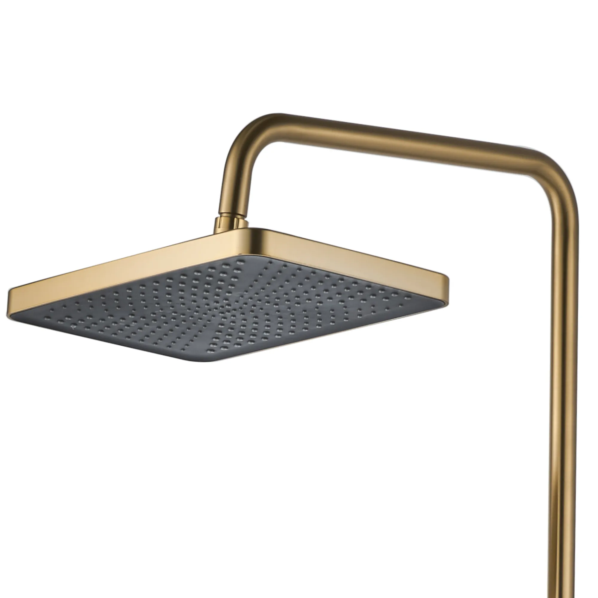 Set de duș culoare auriu periat înălțime 114 cm material alamă/ABS model Helix Gold Brushed [6]