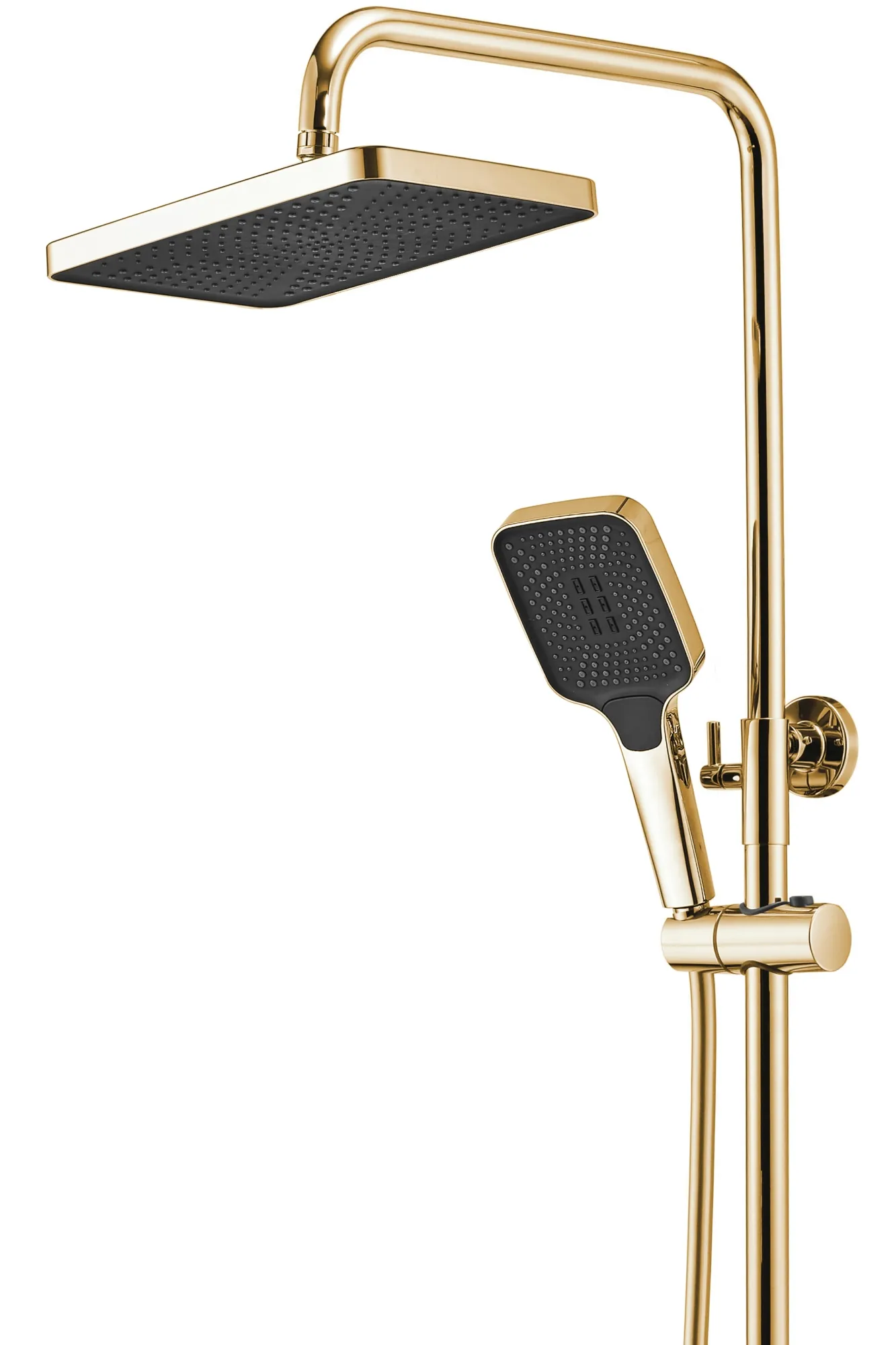 Set de duș culoare auriu înălțime 115 cm material alamă/ABS model Rob Gold [3]