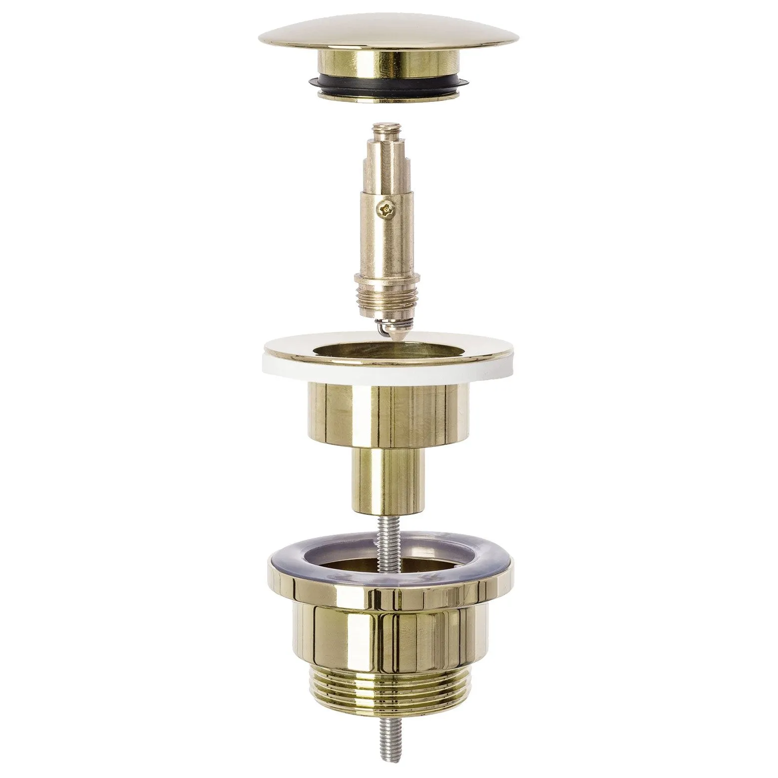 Set lavoar Sofia Marble Black + Baterie Lungo Gold High + Ventil universal Gold [8]