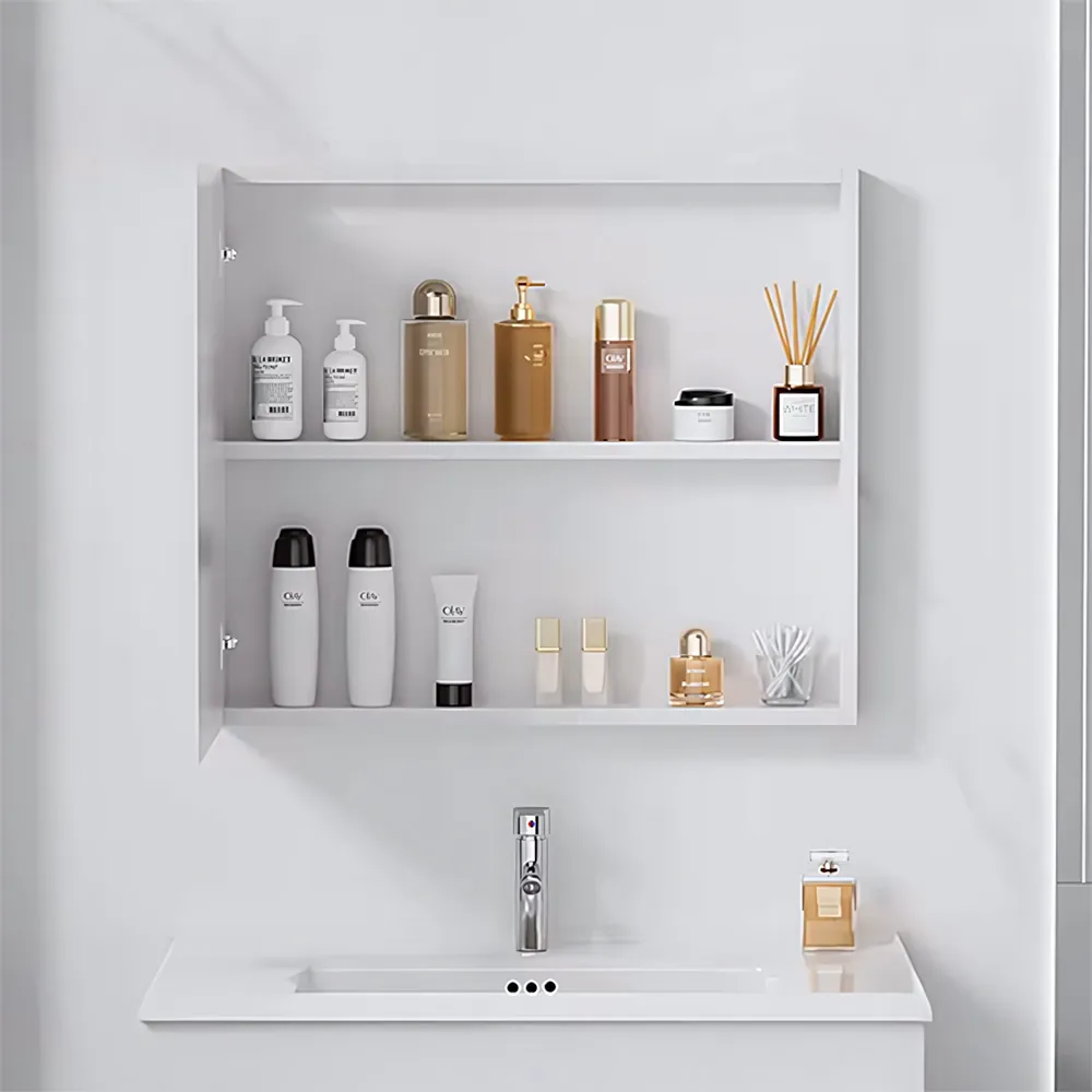 Set mobilier de baie cu lavoar și oglindă incluse lățime 60 cm culoare alb model Mario White [4]