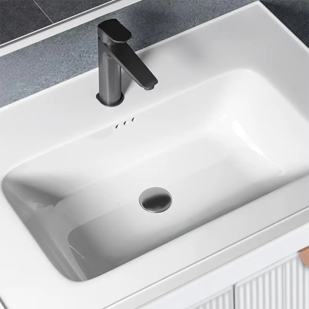 Set mobilier de baie cu lavoar și oglindă incluse lățime 60 cm culoare alb model Mario White [5]
