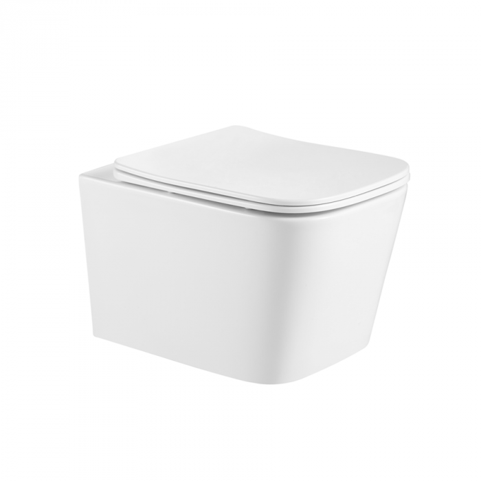 Set vas Wc și Bideu suspendabil culoare alb model Ines Tornado Rimless [2]