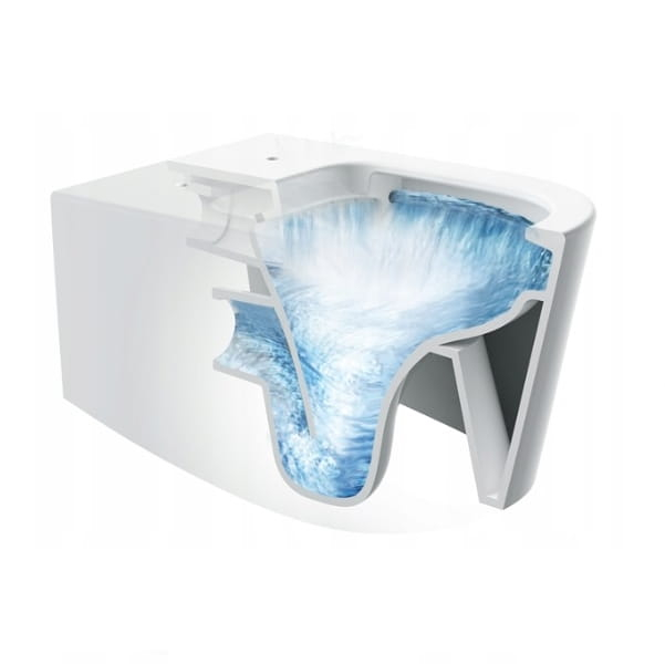 Set vas Wc + Bideu suspendabil culoare alb model Imperia White - Veldman [6]