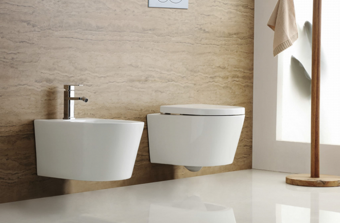 Set vas Wc + Bideu suspendabil culoare alb model Laura White - Veldman [3]