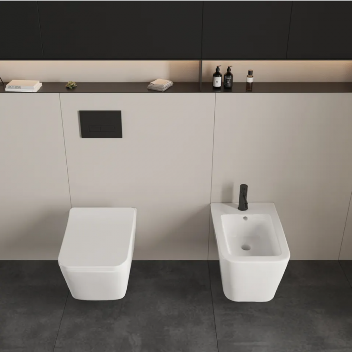 Set vas Wc + Bideu suspendabil culoare alb model Imperia 2 White - Veldman [3]
