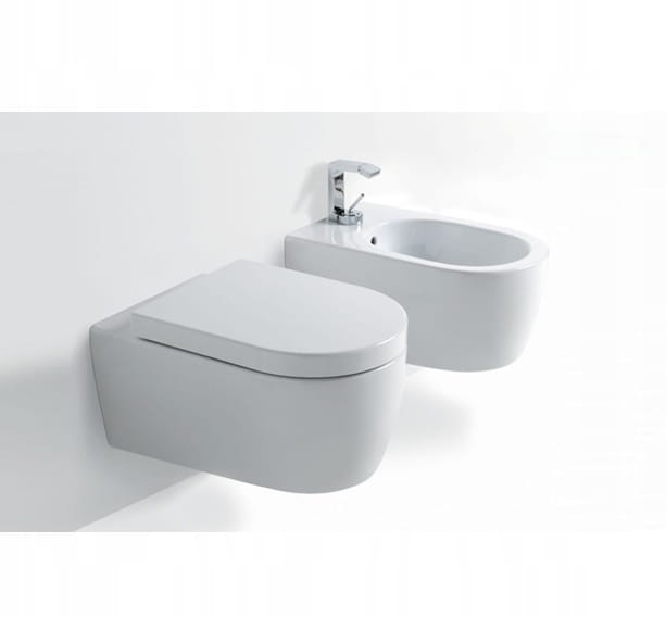 Set vas Wc + Bideu suspendabil culoare alb model Lorento White - Veldman [2]