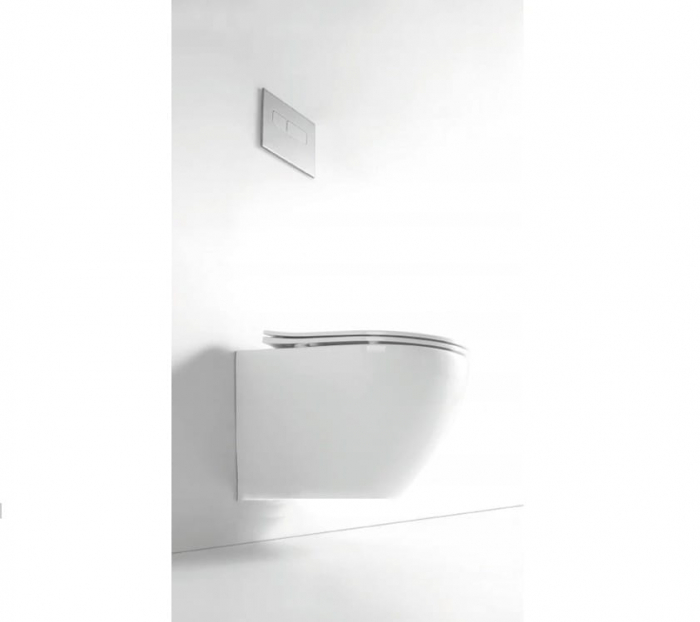 Set vas Wc + Bideu suspendabil culoare alb model Vera White - Veldman [2]