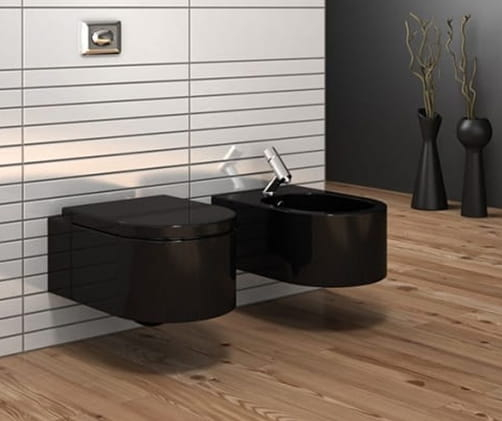 Set vas Wc + Bideu suspendabil culoare negru model Lorent Black - Veldman [3]