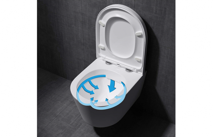 Set vas Wc + Bideu suspendabil culoare alb model Sonata White - Veldman [8]
