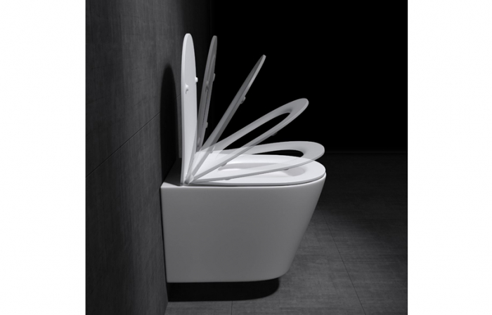 Set vas Wc + Bideu suspendabil culoare alb model Sonata White - Veldman [7]