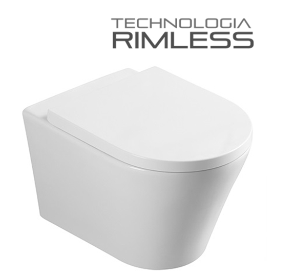 Set vas Wc + Bideu suspendabil culoare alb model Sonata White - Veldman [2]