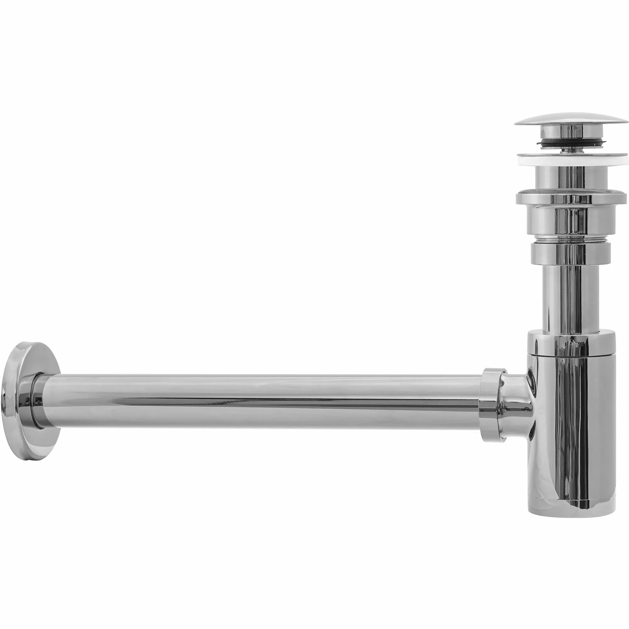 Sifon universal pentru lavoar culoare crom lucios + dop tip click-clack model Chrome [2]