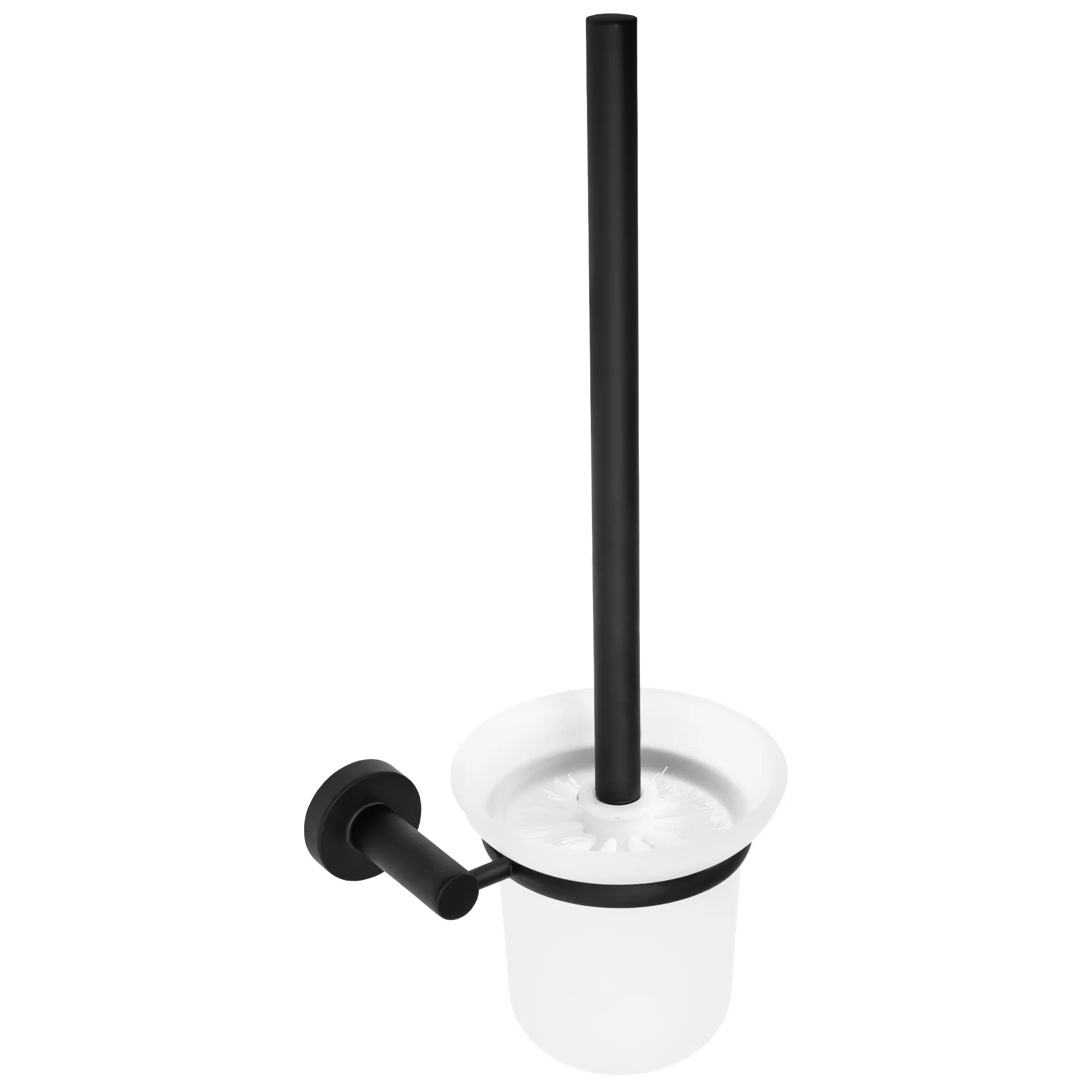 Perie Wc cu suport finisaj negru mat model rotund 77044 [3]