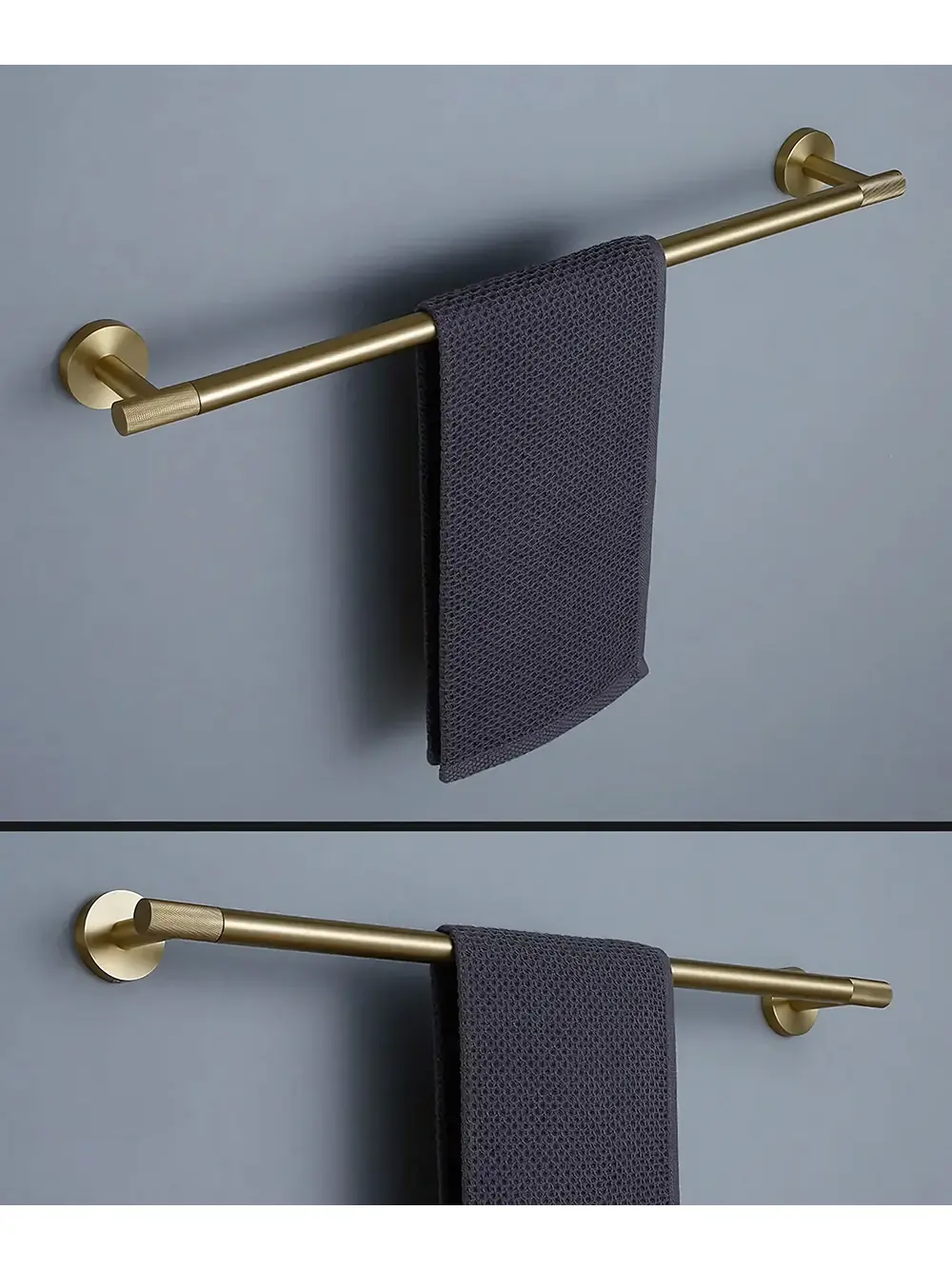 Suport prosop baie finisaj auriu periat seria 6603 Modern Brush Gold [3]