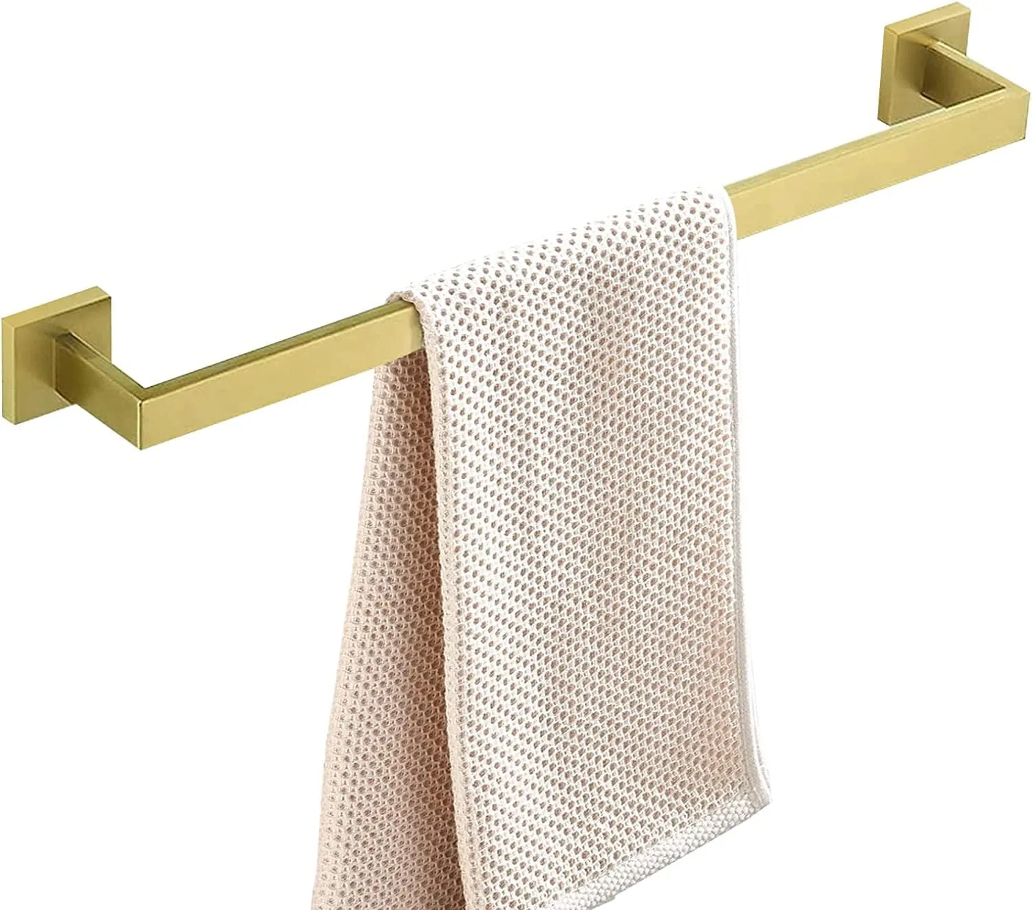 Suport prosop baie finisaj auriu periat model pătrat 332917A Brush Gold [7]