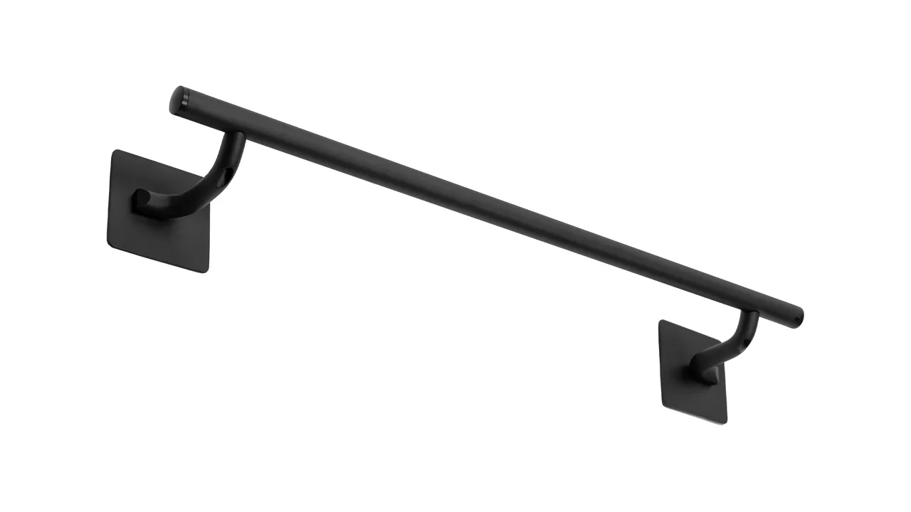 Suport prosop baie finisaj negru mat model pătrat 322194 Moon [2]